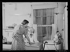 1950s Housewife in Kitchen